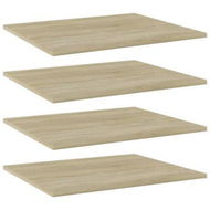 Detailed information about the product Bookshelf Boards 4 Pcs Sonoma Oak 60x50x1.5 Cm Engineered Wood.