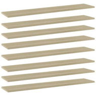 Detailed information about the product Bookshelf Boards 8 Pcs Sonoma Oak 100x20x1.5 Cm Engineered Wood.