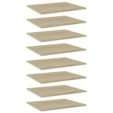 Bookshelf Boards 8 Pcs Sonoma Oak 60x50x1.5 Cm Engineered Wood.