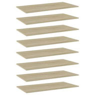 Detailed information about the product Bookshelf Boards 8 Pcs Sonoma Oak 80x20x1.5 Cm Engineered Wood.