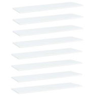 Detailed information about the product Bookshelf Boards 8 Pcs White 100x30x1.5 Cm Engineered Wood.