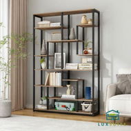 Detailed information about the product Bookshelf Display 7 Tier Shelf CD DVD Photo Storage Media Rack Plant Holder Metal Shelving Black