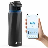 Detailed information about the product BOOST Smart Water Bottle with Reminder and Tracker - Double Wall Vacuum Insulated Stainless Steel, Wide Mouth 32 oz, Ideal Gift - Black