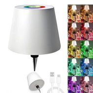 Detailed information about the product Bottle Lamp RGB Wireless Wine Lights 16 Million Colours Dimming Shade Living Room Party Bar White