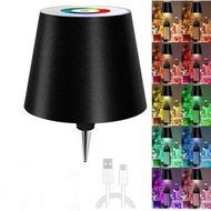 Detailed information about the product Bottle Lamp RGB Wireless Wine Lights 16 Million Colours Stepless Dimming Shade Decoration Living Room Party Bar Black Ambient