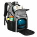 Bowling Backpack with Shoe Compartment,Single Ball Bowling Bag with Padded Holder,Fits Shoes Up to Size 16, Nylon Bowling Ball Carrier with Holes,Grey. Available at Crazy Sales for $44.99