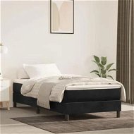 Detailed information about the product Box Spring Bed Frame Black 100x200 cm Velvet