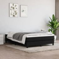 Detailed information about the product Box Spring Bed Frame Black 137x190 cm Fabric