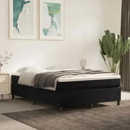 Detailed information about the product Box Spring Bed Frame Black 153x203 cm Queen Size Velvet