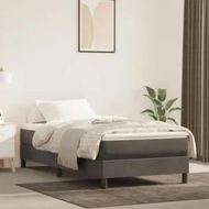 Detailed information about the product Box Spring Bed Frame Dark Grey 100x200 cm Velvet