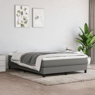 Detailed information about the product Box Spring Bed Frame Dark Grey 153x203 cm Queen Size Fabric