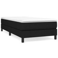 Detailed information about the product Box Spring Bed with Mattress Black 106x203 cm King Single Size Fabric