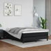 Box Spring Bed with Mattress Black 153x203 cm Queen Size Faux Leather. Available at Crazy Sales for $529.95