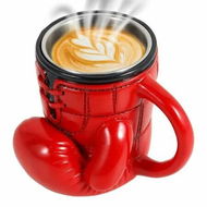 Detailed information about the product Boxing Glove Mug, Unique Novelty Coffee Cup, Handmade Boxing Coffee Mugs, 3D Gloves Shaped Fun Novelty Tea Cups Red