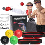 Detailed information about the product Boxing Reflex Ball - React Reflex Balls on String with Headband,Carry Bag and Hand Wraps - Improve Hand Eye Coordination,Punching Speed,Fight Reaction