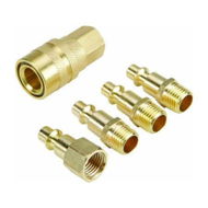 Detailed information about the product Brass Industrial Quick Coupler Set 5 Pc (Solid Brass)