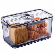Detailed information about the product Bread Box Bread Boxes,Time Recording Bread Storage Container with Lid,Bread Keeper,Grey 32.5x22.5x11cm