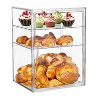 Detailed information about the product Bread Box For Kitchen Countertop Pastry Bakery Display Case 3 Layers Adjustable Large Bread Storage Container For Homemade Bread, 1 Pack