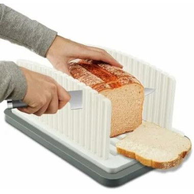 Bread Slicer With Crumb Catcher Tray,Bread Cutter Slicer For Homemade Bread,Adjustable Foldable Bread Slicer For Homemade Bread Loaf