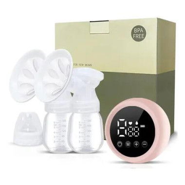 Breast Pump Electric Double Massage Function Breastfeeding 2 Modes 9 Levels Rechargeable Nursing LED Display Portable Comfort