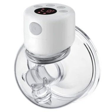 Breast Pump Wearable Hands Free LCD Electric Breastfeeding Low Noise Painless Adjustable 2 Mode 9 Levels S12 24mm Flange 1 Pcs Comfortable