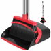 Broom and Dustpan Set,52-in Long Adjustable Handle Broom Dustpan Combo with Dustpan Teeth to Automatically Clean Hair. Available at Crazy Sales for $29.99