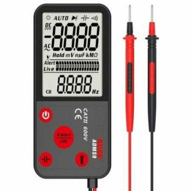 BSIDE Digital Multimeter 3.5-inch LCD 3-Line Display 9999 Counts True RMS Auto Ranging Pocket Ohmmeter Cap Hz Ohm Continuity Diode Voltage Tester With Flashlight.