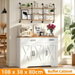 Buffet Cabinet Sideboard Storage Cupboard Coffee Bar Kitchen Pantry Dining Room Console Table Entryway Organiser Shelving Unit with Drawers & Shelves. Available at Crazy Sales for $149.98