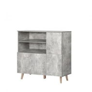 Detailed information about the product Buffet Sideboard Storage Cabinet Grey