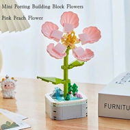 Detailed information about the product Building Block Flower Bouquet Building Sets DIY Creative Potting Building Blocks Flowers Artificial Flower Toy Gifts(Peach Blossom)