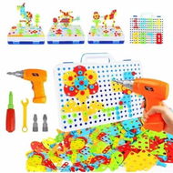 Detailed information about the product Building Block Games Construction Engineering STEM Toys Drill Screwdriver Tool Set Learning Puzzles Educational 237 Pieces