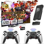 Detailed information about the product Built-in 20000+ Games Wireless Retro Game Console with 64GB TF Card, Plug and Play 4K Gaming, 9 Classic Emulators