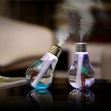 Bulb Humidifier Desktop USB Powered Color Changing Cool Ultrasonic Mist Bulb Humidifiers