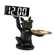 Detailed information about the product Bulldog Desk Storage Tray Statue Animal Sculpture Key Holder Decorative Desk Organizer For Home Decor-Black