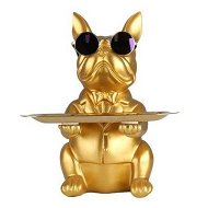 Detailed information about the product Bulldog Statue Key Bowl For Entryway Table Resin Storage Tray Modern Style Decorations For Home Table