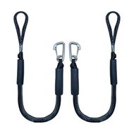 Detailed information about the product Bungee Dock Line Boat Ropes Mooring Stainless Steel Clip Accessories 4FT 2Pcs Marine Durable