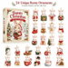 Bunny Christmas Advent Calendar 24 Piece 2D Acrylic Rabbit Ornaments Countdown Box Tree Hanging Decorations for Christmas Holiday Home Decor. Available at Crazy Sales for $14.99