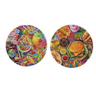 Detailed information about the product Burgers And Desserts Theme Rotating Flip Puzzle Toy Stress Relief Relaxation Brain Educational 3D Design