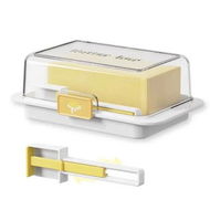 Detailed information about the product Butter Dish With Cutter And Lid,Butter Dish With Airtight Lid,Clear Butter Container,Reusable Plastic,Suitable For Storage
