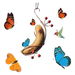 Butterfly Banana Hammock Butterfly Feeder, Butterfly Banana feeders Garden Decor for Outdoors,Hanging Feeding Rack Butterfly Houses, 1PCS. Available at Crazy Sales for $19.95