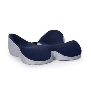 Butterfly Memory Foam Seat Cushion for Office, Ergonomic Cushions Pad Pillow for Pressure Relief Sciatica and Long Sitting (Navy)