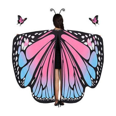 Butterfly Wings For Ladies Cape Nymph Pixie Halloween Costume Accessory