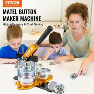 Detailed information about the product Button Maker Machine, 75 mm (3 inch) Badge Punch Press Kit, Children DIY Gifts Pin Maker, Button Making Supplies with 500pcs Button Parts & Circle Cutter & Magic Book