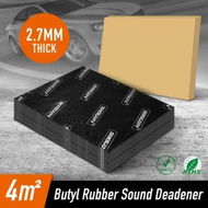 Detailed information about the product Butyl Sound Deadener Insulation Car Deadening Mat Automotive Proofing Noise Shield Truck Vibration 2.7mm Rubber 4 SQM 20 Pcs.