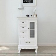 Detailed information about the product Cabinet With 5 Drawers 2 Shelves White