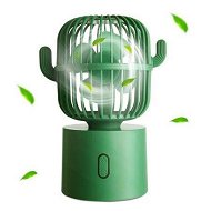 Detailed information about the product Cactus Fan Desk Small Fan 80 Degree Rotation USB Portable Fans 3 Speeds for Home Office Personal Table Desktop Fan Decor-Green