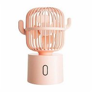 Detailed information about the product Cactus Fan Desk Small Fan 80 Degree Rotation USB Portable Fans 3 Speeds for Home Office Personal Table Desktop Fan Decor-Pink
