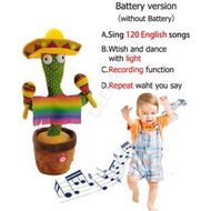 Detailed information about the product Cactus Plush Toy Electronic Dancing Toy With English Song Early Childhood Education Toy For Children Gifts