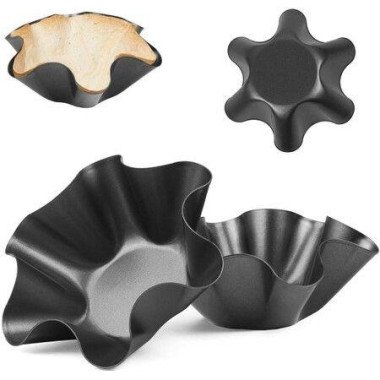 Cake Molds Tortilla Maker Taco Shell Maker Bowl Carbon Steel Baking Kitchen (2 Pcs)