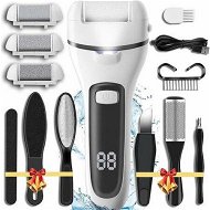 Detailed information about the product Callus Remover for Feet,13-in-1 Professional Pedicure Tools Foot Care Kit,Foot Scrubber Electric Feet File Pedi for Hard Cracked Dry Dead Skin,3 Rollers,2 Speed,Battery Display (White)